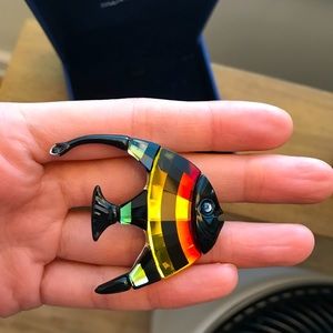 Swarovski Fish Brooch